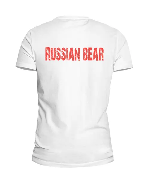 Заказать мужскую футболку в Москве. Футболка базовая Russian Bear от Andrey Akimov - готовые дизайны и нанесение принтов.