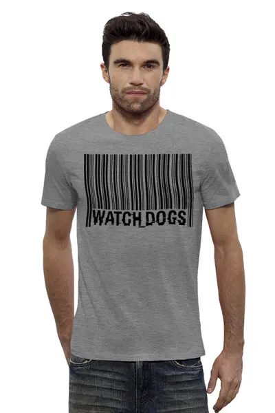 Заказать мужскую футболку в Москве. Футболка базовая Watch Dogs от balden - готовые дизайны и нанесение принтов.
