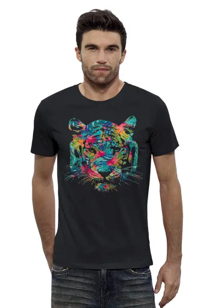 Заказать мужскую футболку в Москве. Футболка базовая Jungle Look от CoolColor  - готовые дизайны и нанесение принтов.