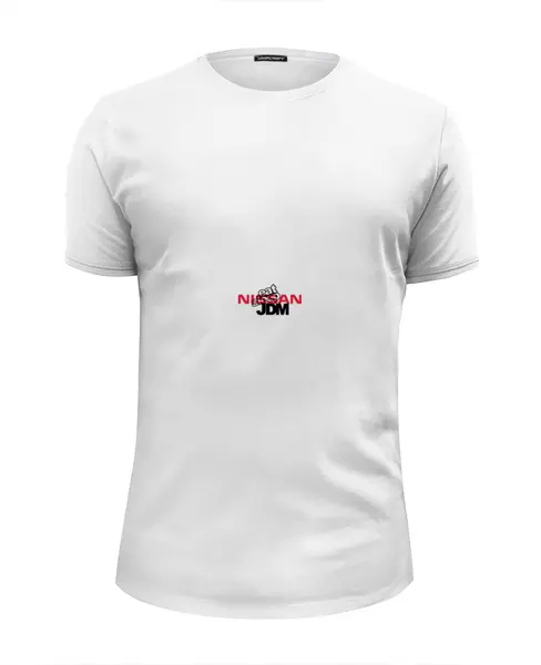 Заказать мужскую футболку в Москве. Футболка базовая nissan jdm от Ваня Ванин - готовые дизайны и нанесение принтов.