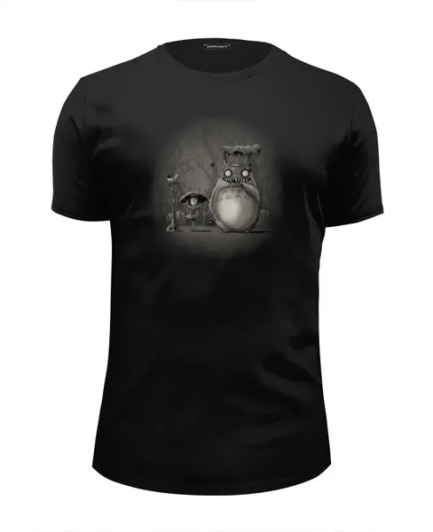 Заказать мужскую футболку в Москве. Футболка базовая Ночной кошмар от printik - готовые дизайны и нанесение принтов.