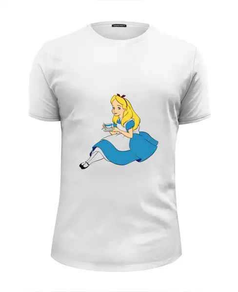 Заказать мужскую футболку в Москве. Футболка базовая Алиса от YellowCloverShop - готовые дизайны и нанесение принтов.