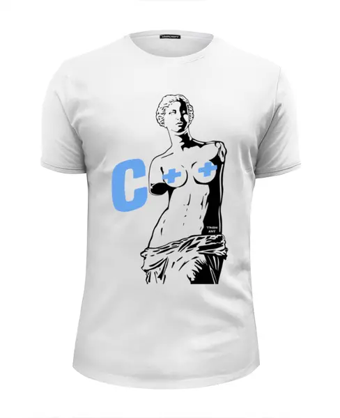 Заказать мужскую футболку в Москве. Футболка базовая Венера C++ от Trish - готовые дизайны и нанесение принтов.