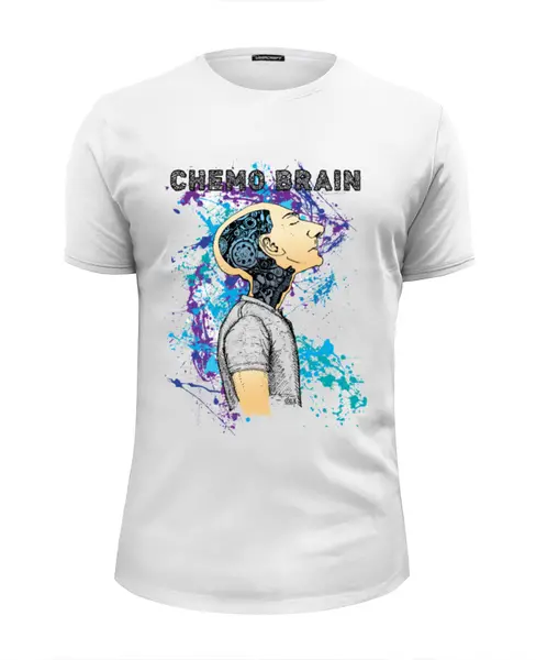 Заказать мужскую футболку в Москве. Футболка базовая Химия мозга от OEX design - готовые дизайны и нанесение принтов.