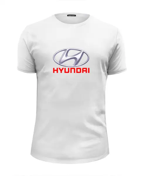 Заказать мужскую футболку в Москве. Футболка базовая Hyundai от THE_NISE  - готовые дизайны и нанесение принтов.
