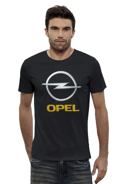 Заказать мужскую футболку в Москве. Футболка базовая OPEL  от DESIGNER   - готовые дизайны и нанесение принтов.
