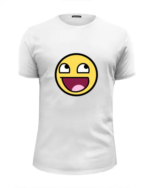 Заказать мужскую футболку в Москве. Футболка базовая smile от THE_NISE  - готовые дизайны и нанесение принтов.