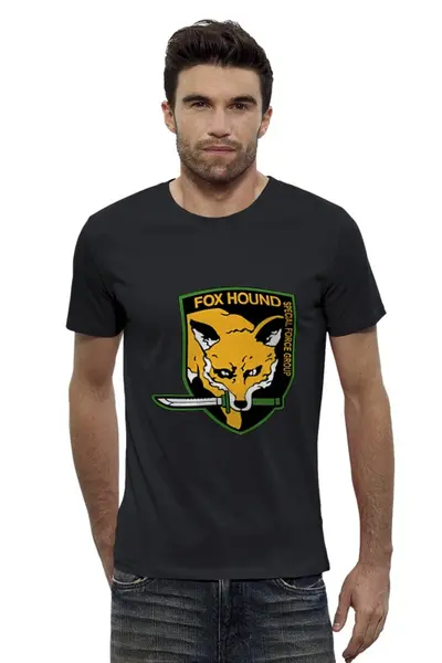Заказать мужскую футболку в Москве. Футболка базовая Fox Hound от priceless - готовые дизайны и нанесение принтов.