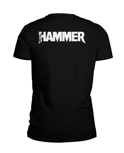 Заказать мужскую футболку в Москве. Футболка базовая Metal Hammer от Leichenwagen - готовые дизайны и нанесение принтов.