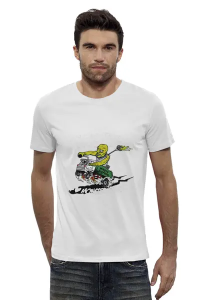 Заказать мужскую футболку в Москве. Футболка базовая Toxie monster от T-shirt print  - готовые дизайны и нанесение принтов.