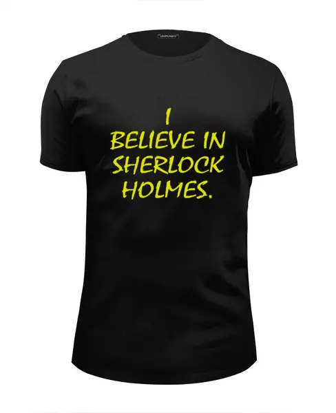 Заказать мужскую футболку в Москве. Футболка базовая Sherlock от Printio - готовые дизайны и нанесение принтов.