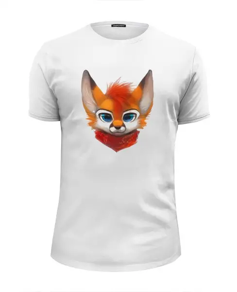 Заказать мужскую футболку в Москве. Футболка базовая March Fox от Егор - готовые дизайны и нанесение принтов.