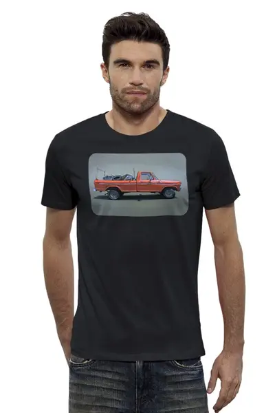 Заказать мужскую футболку в Москве. Футболка базовая CAR   от CoolDesign - готовые дизайны и нанесение принтов.