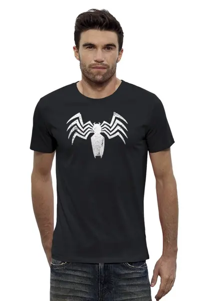 Заказать мужскую футболку в Москве. Футболка базовая Spider от Leichenwagen - готовые дизайны и нанесение принтов.