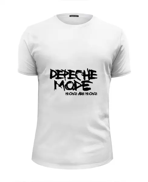Заказать мужскую футболку в Москве. Футболка базовая Depeche Mode от Black Pimpf - готовые дизайны и нанесение принтов.
