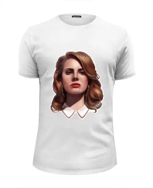 Заказать мужскую футболку в Москве. Футболка базовая Lana del Rey от Анна Андреева - готовые дизайны и нанесение принтов.