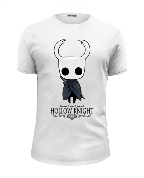 Заказать мужскую футболку в Москве. Футболка базовая Hollow Knight от geekbox - готовые дизайны и нанесение принтов.
