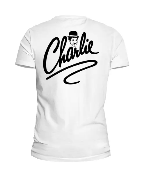 Заказать мужскую футболку в Москве. Футболка базовая Charlie Chaplin от balden - готовые дизайны и нанесение принтов.