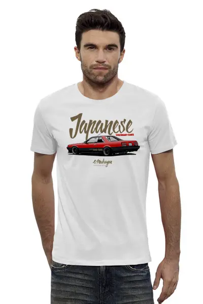 Заказать мужскую футболку в Москве. Футболка базовая Nissan Skyline DR30 RS-Turbo Hardtop от Oleg Markaryan - готовые дизайны и нанесение принтов.