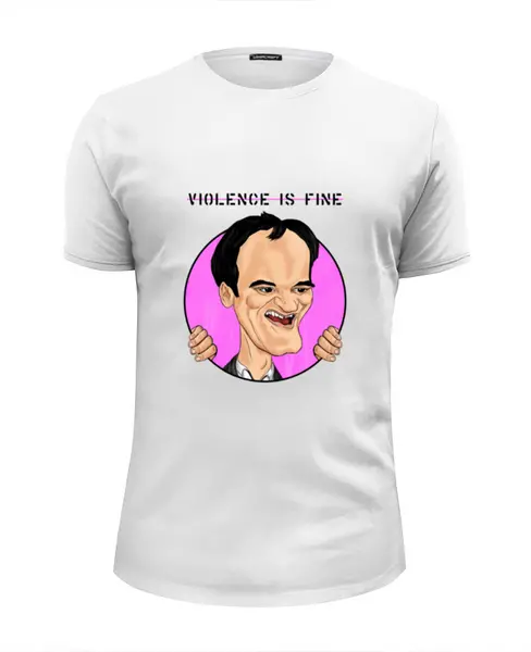 Заказать мужскую футболку в Москве. Футболка базовая Tarantino от Юлиан Власов - готовые дизайны и нанесение принтов.