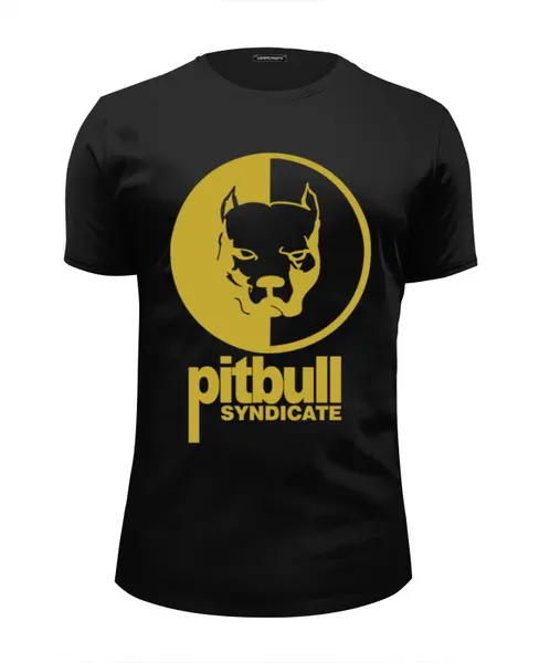 Заказать мужскую футболку в Москве. Футболка базовая Pitbull syndicate  от sergo_1998 - готовые дизайны и нанесение принтов.