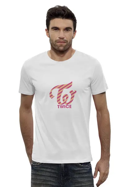 Заказать мужскую футболку в Москве. Футболка базовая Twice от THE_NISE  - готовые дизайны и нанесение принтов.