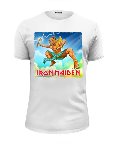 Заказать мужскую футболку в Москве. Футболка базовая Iron Maiden Band от Leichenwagen - готовые дизайны и нанесение принтов.