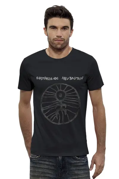 Заказать мужскую футболку в Москве. Футболка базовая Einstürzende Neubauten от OEX design - готовые дизайны и нанесение принтов.