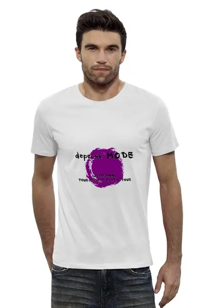 Заказать мужскую футболку в Москве. Футболка базовая Depeche Mode SOFAD от Black Pimpf - готовые дизайны и нанесение принтов.