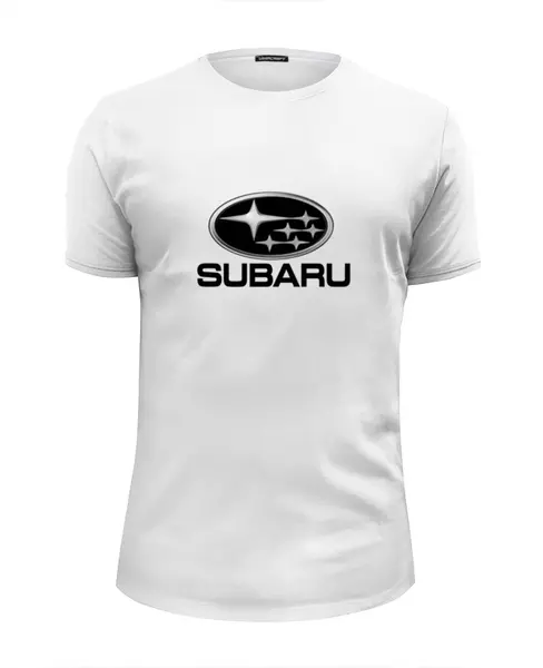 Заказать мужскую футболку в Москве. Футболка базовая Subaru от THE_NISE  - готовые дизайны и нанесение принтов.