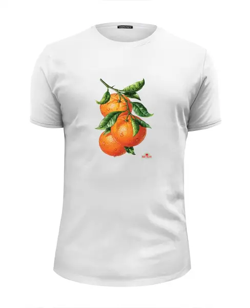 Заказать мужскую футболку в Москве. Футболка базовая Апельсины от Виктор Гришин - готовые дизайны и нанесение принтов.