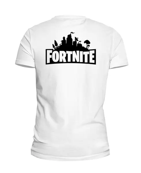 Заказать мужскую футболку в Москве. Футболка базовая Fortnite от AstArt - готовые дизайны и нанесение принтов.