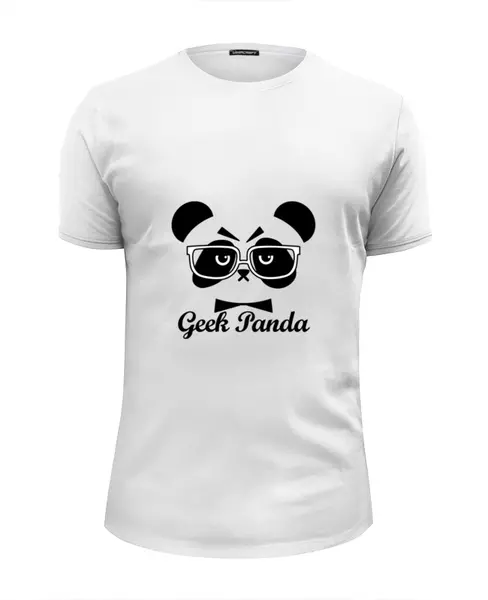 Заказать мужскую футболку в Москве. Футболка базовая Панда (Panda) от trugift - готовые дизайны и нанесение принтов.