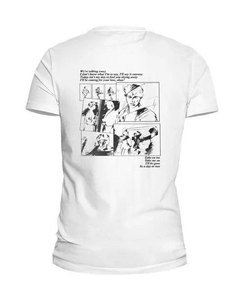 Заказать мужскую футболку в Москве. Футболка базовая a-ha / Take On Me от OEX design - готовые дизайны и нанесение принтов.