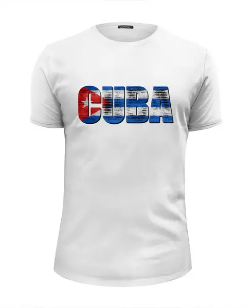 Заказать мужскую футболку в Москве. Футболка базовая C U B A от balden - готовые дизайны и нанесение принтов.