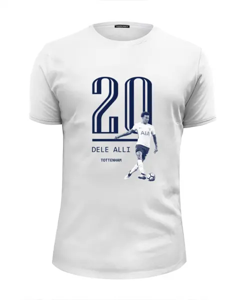 Заказать мужскую футболку в Москве. Футболка базовая Делли Алли от fashionsallymagazine@gmail.com - готовые дизайны и нанесение принтов.