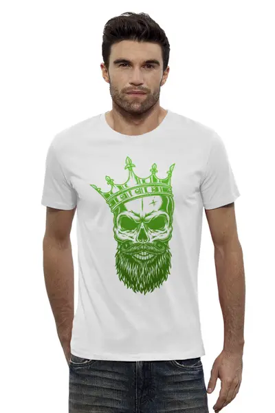 Заказать мужскую футболку в Москве. Футболка базовая Борода от T-shirt print  - готовые дизайны и нанесение принтов.