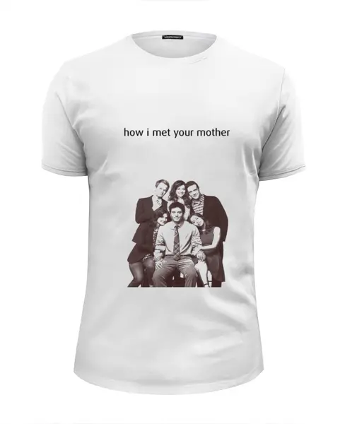 Заказать мужскую футболку в Москве. Футболка базовая How I met your mother от howimetyourmother - готовые дизайны и нанесение принтов.