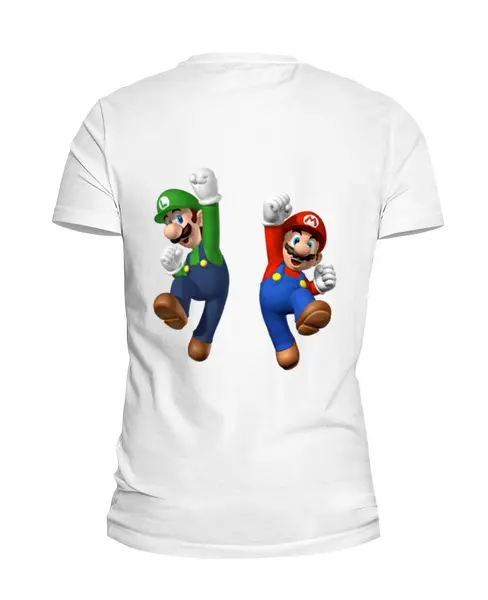 Заказать мужскую футболку в Москве. Футболка базовая Super Mario от elvis - готовые дизайны и нанесение принтов.