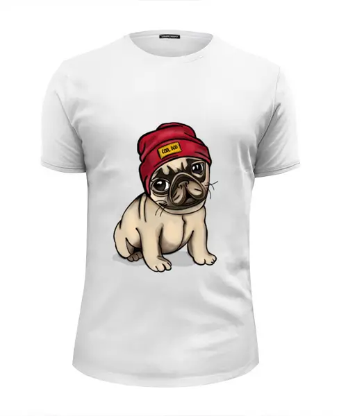 Заказать мужскую футболку в Москве. Футболка базовая Doggy Style🐕 от @kristy_art_k  - готовые дизайны и нанесение принтов.
