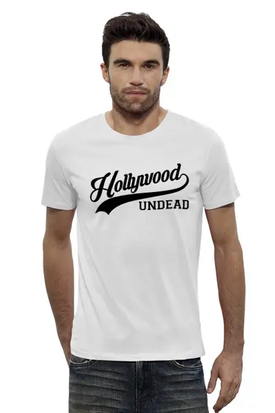 Заказать мужскую футболку в Москве. Футболка базовая Hollywood Undead спорт от inPrintio - готовые дизайны и нанесение принтов.
