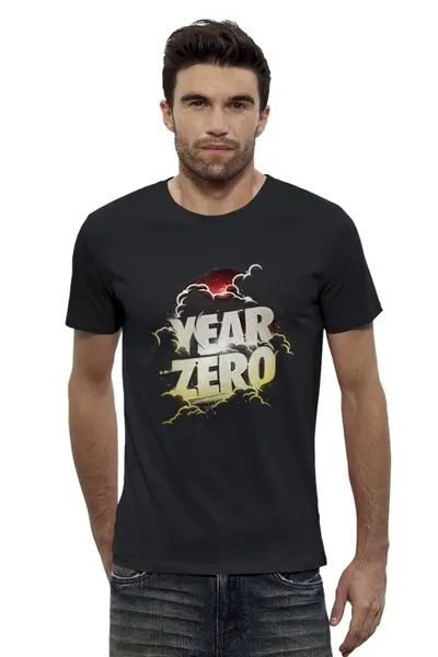 Заказать мужскую футболку в Москве. Футболка базовая YEAR ZERO от esse - готовые дизайны и нанесение принтов.