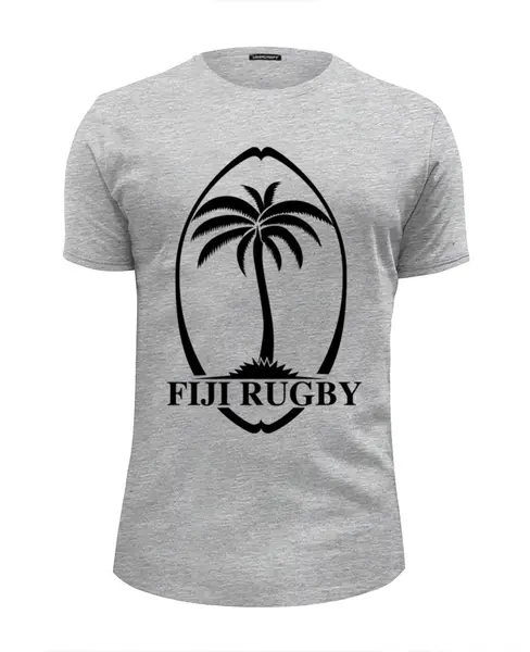 Заказать мужскую футболку в Москве. Футболка базовая Регби Фиджи от rugby - готовые дизайны и нанесение принтов.