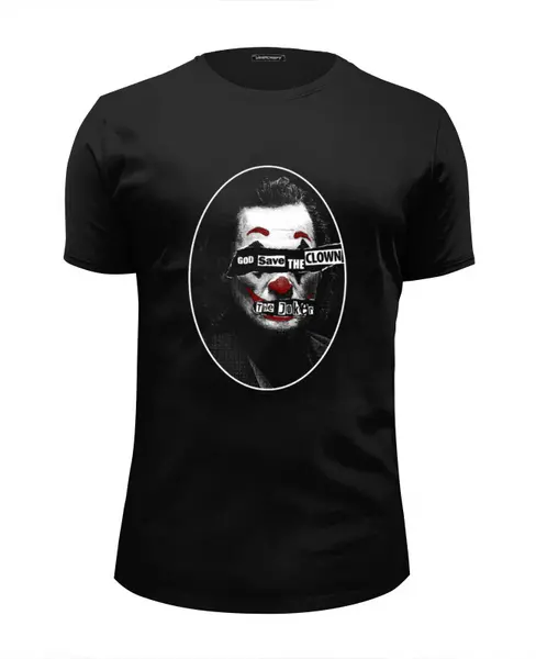 Заказать мужскую футболку в Москве. Футболка базовая Боже,храни клоуна! от T-shirt print  - готовые дизайны и нанесение принтов.