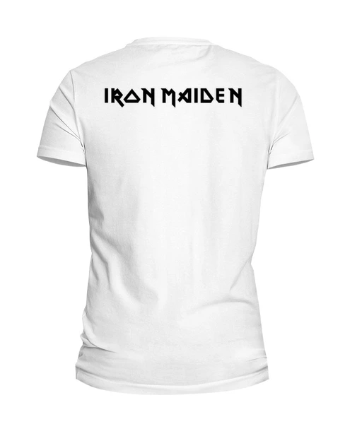 Заказать мужскую футболку в Москве. Футболка базовая Iron Maiden Band от Leichenwagen - готовые дизайны и нанесение принтов.