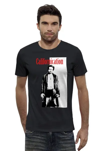 Заказать мужскую футболку в Москве. Футболка базовая Californication от Printio - готовые дизайны и нанесение принтов.