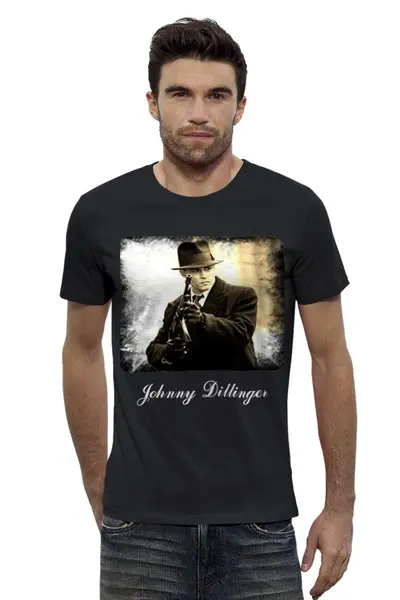 Заказать мужскую футболку в Москве. Футболка базовая Dillinger от Александр  - готовые дизайны и нанесение принтов.