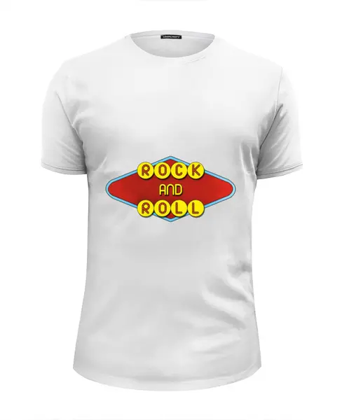 Заказать мужскую футболку в Москве. Футболка базовая Rock and roll от YellowCloverShop - готовые дизайны и нанесение принтов.