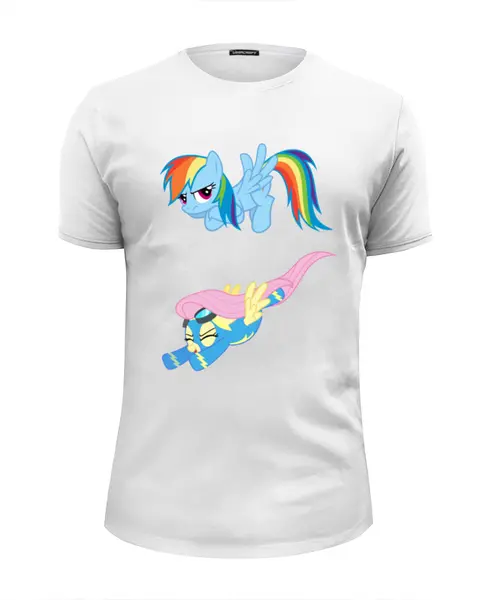 Заказать мужскую футболку в Москве. Футболка базовая My Little Pony friendship is magic от manhunt7 - готовые дизайны и нанесение принтов.