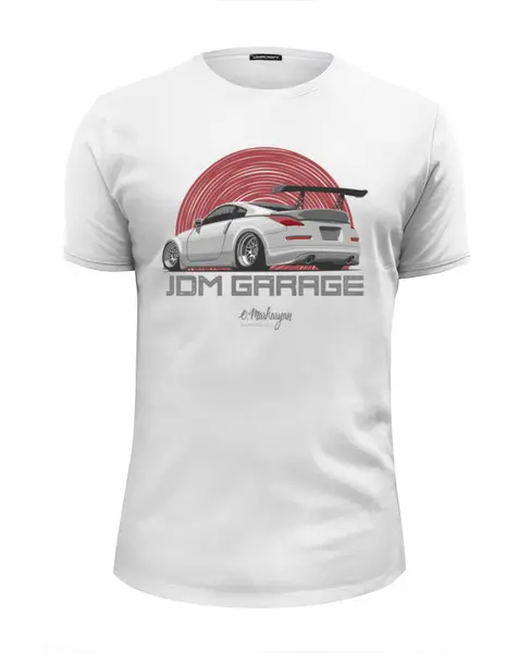 Заказать мужскую футболку в Москве. Футболка базовая Nissan 350Z Custom от Oleg Markaryan - готовые дизайны и нанесение принтов.